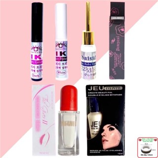 Tổng hợp các loại keo dán mi, keo mi giả: JEU, BAISIDAI, NIKA, THE GIVER II, keo hoa hồng YANYAXI...