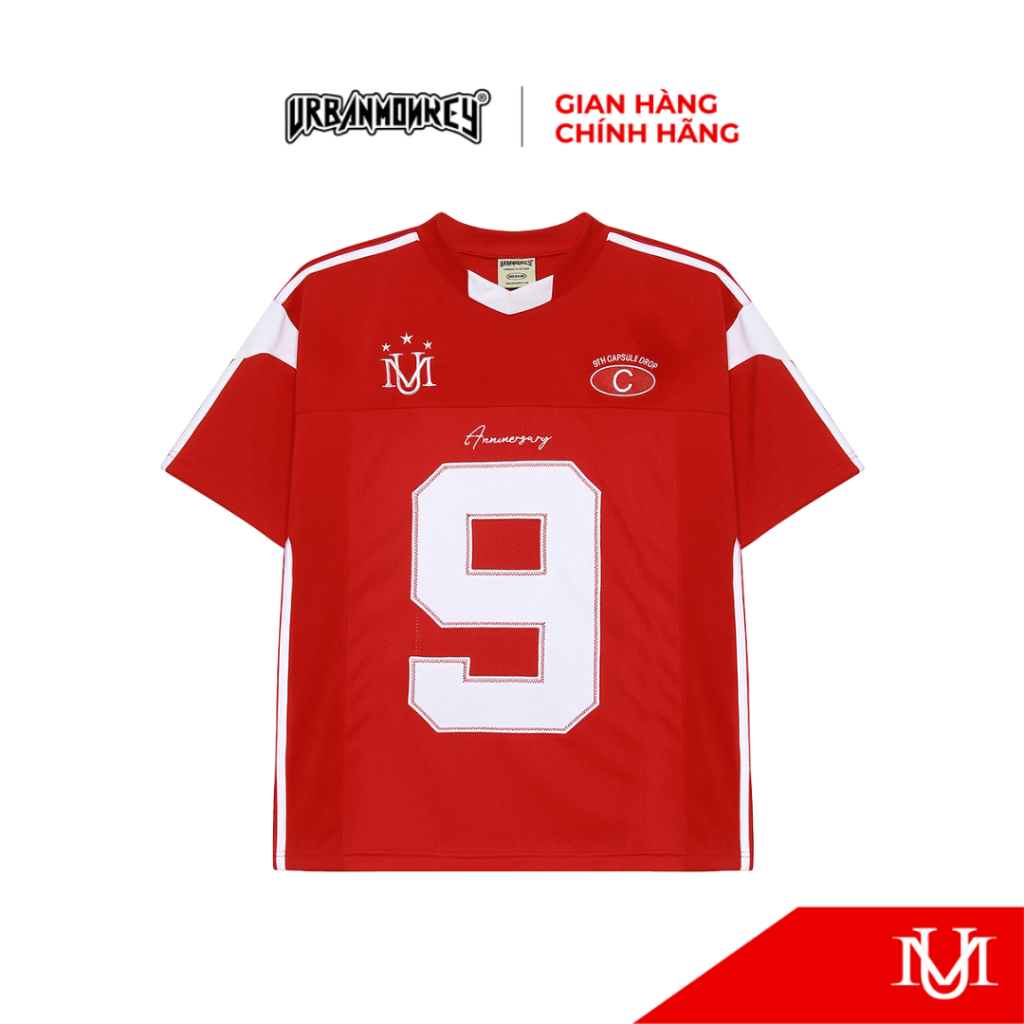 Áo thun Jersey URBAN MONKEY 9th Anniversary Poly Phối Lưới 3 màu Form Regular Nam Nữ Local Brand