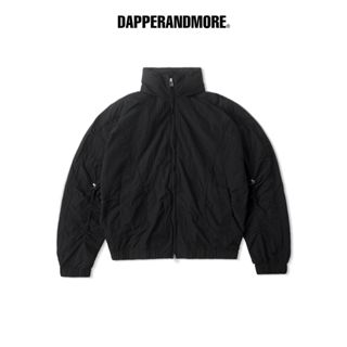 Áo Khoác Gió DAPPERANDMORE Hood Panelled Jacket Vải Dù 2 Lớp Phối Line Rã May Kèm Dây Rút Tay Áo - Black 