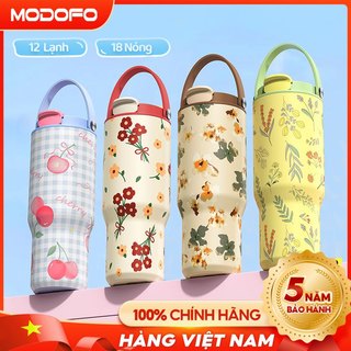  MODOFO Ly giữ nhiệ bình giữ nhiệt 1200ml cốc inox 304 bình giữ nhiệt inox Dễ thương Cartoon Chai nước 