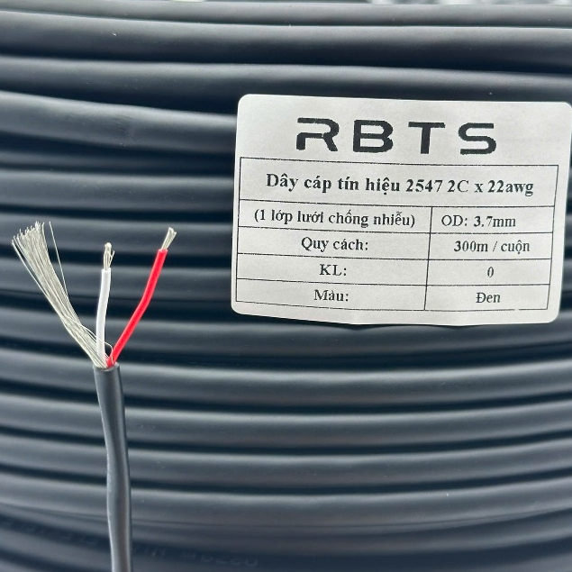 (5 mét) Dây cáp tín hiệu USB 2547 2 lõi tiết diện 20awg, 22awg, 24awg, 26awg