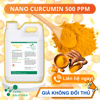 NANO CURCUMIN 500PPM - Can 5 Lít - CURCUMIN SIÊU NHỎ - Hấp thu nhanh, Tăng miễn dịch, Bảo vệ gan.