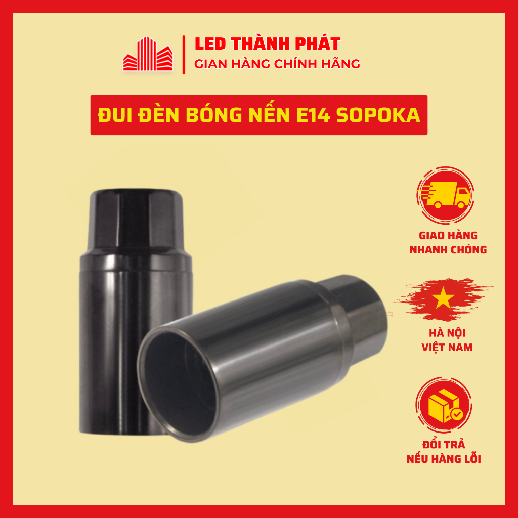 Đui Đèn Bóng Nến E14 SOPOKA,Đuôi Đèn Bóng Râu,Bóng Bắp E14 Thay Thế Cho Đèn Trang Trí,..