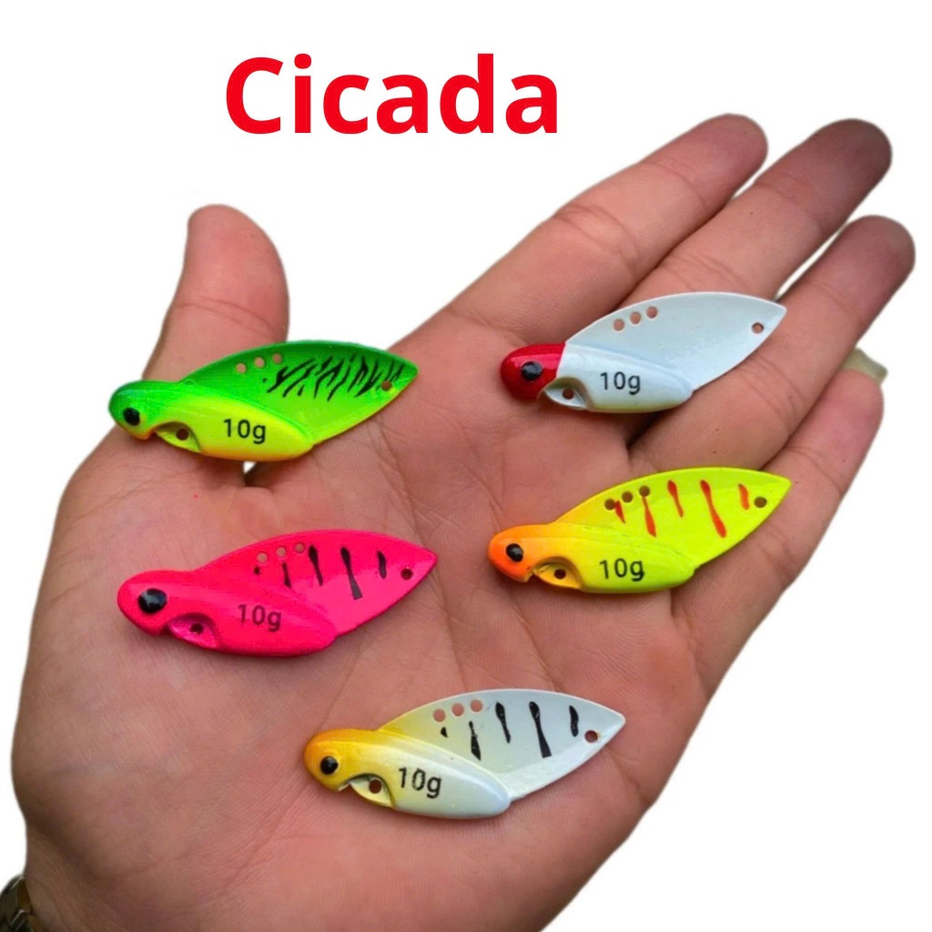 Cá sắt CICADA lưỡi UA cứng 4x câu lure cá lóc cá chẽm
