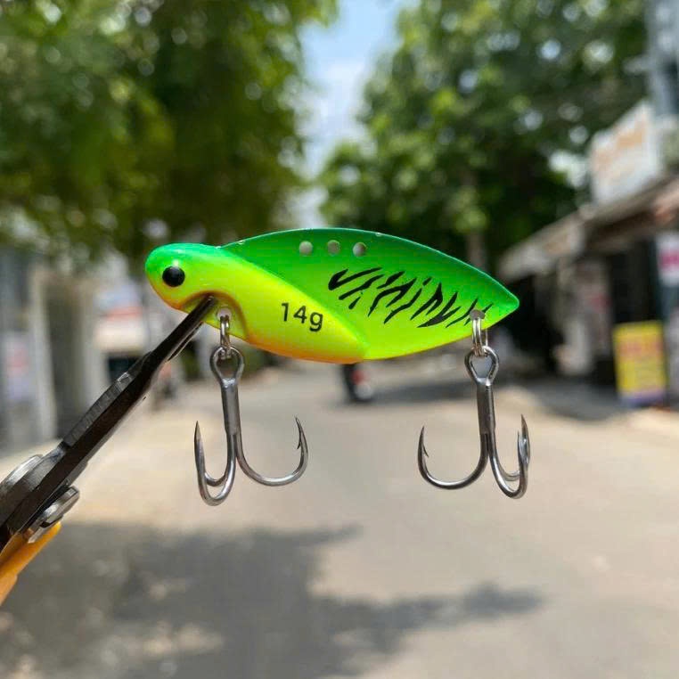 Cá sắt CICADA lưỡi UA cứng 4x câu lure cá lóc cá chẽm
