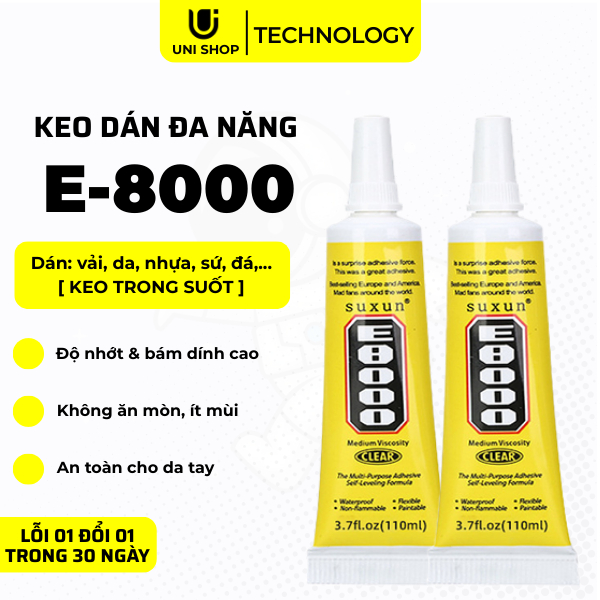 Keo Dán Điện Thoại E8000, Keo Dán Đa Năng Dán Viền Điện Thoại, Phụ Kiện Trang Trí Siêu Bám Dính Tron