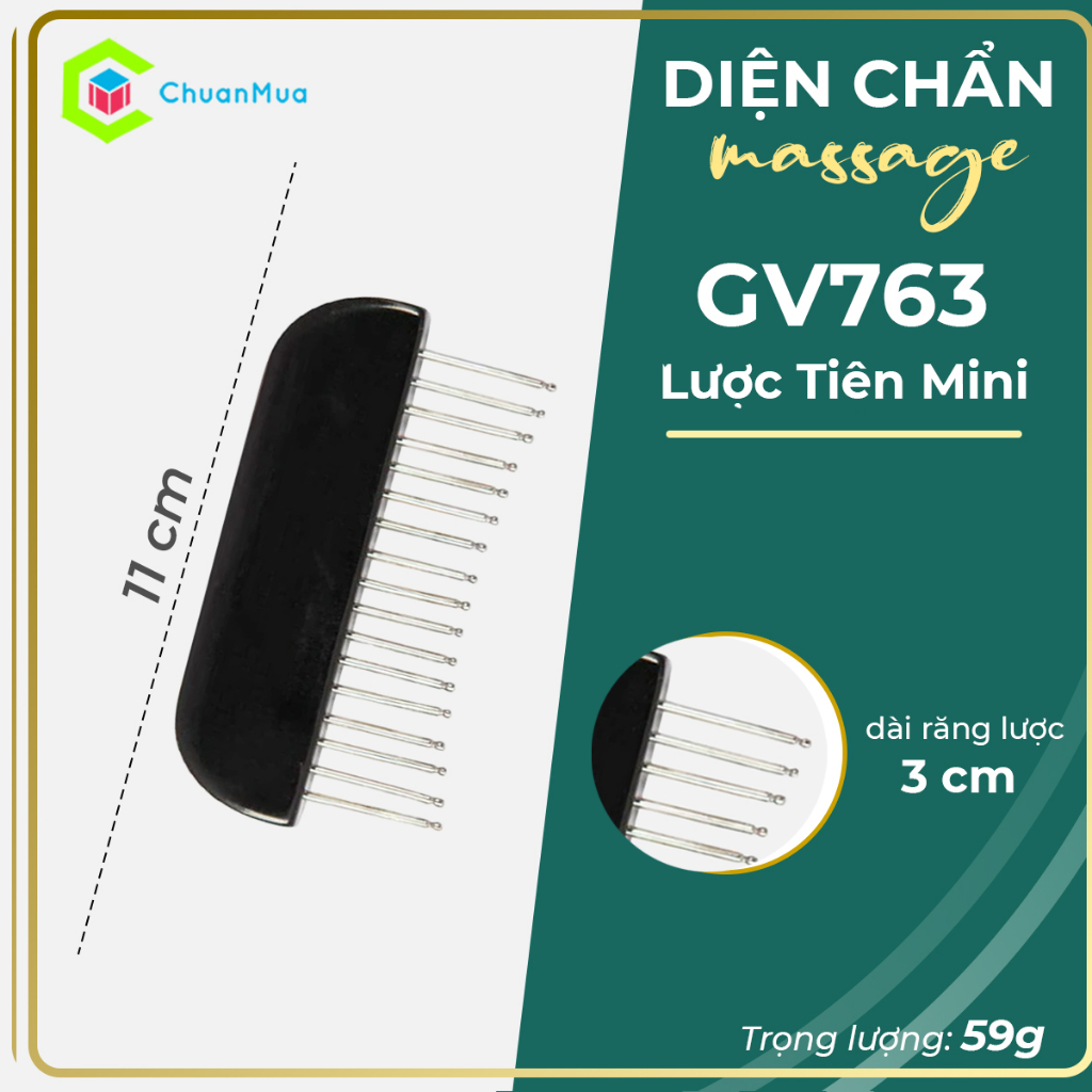 Lược Tiên Mini Dụng Cụ Diện Chẩn ( Lược Chải Tóc Cải Thiện Rụng Tóc Kích Thích Mọc Tóc Massage Da Đầu )