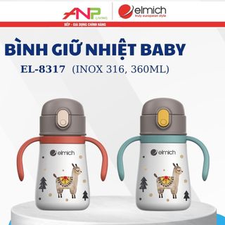 Bình nước giữ nhiệt inox 316 elmich baby el-8317 /el-8391 /el-8392
