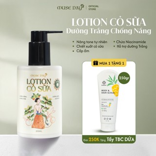 Kem Dưỡng Trắng Body Lotion Tone Up Thuần Chay MUSEDAY Make Up Body Nâng Tone, Chống Nắng 200ml