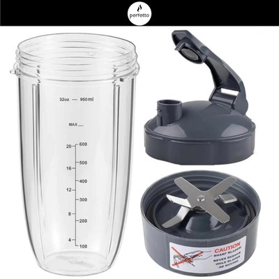 Phụ Kiện Máy Xay Nutribullet 600W/900W – Combo Cối 500ml/700ml, Lưỡi dao, Nắp Đậy