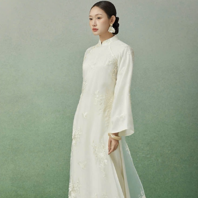 Áo Dài Bạch Cúc Tâm - EDINI - A1706