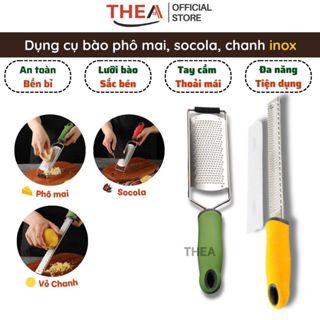  Dụng cụ bào sợi phô mai dao bào sợi đa năng thép không gỉ đồ bào sợi bào phô mai vỏ chanh bằng inox - THEA 
