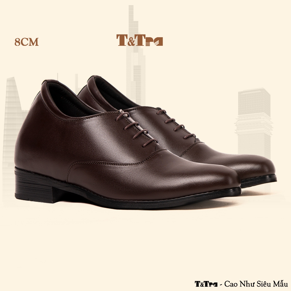 [ 8CM ] Giày Cao Nam T&TRA S1012 NT