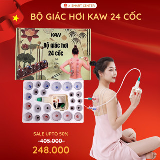 Bộ Giác Hơi Không Dùng Lửa KAW 24 Món, Dụng Cụ Hút Chân Không Thải Độc Hàng Chính Hãng
