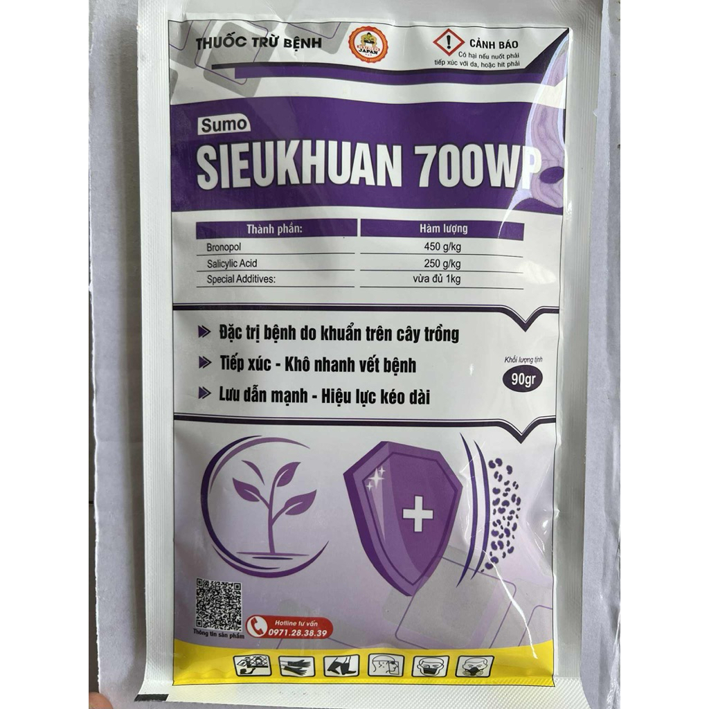 SUMO SIEUKHUAN 700WP gói 90gr đặc tri bênh do khuẩn trên cây trồng