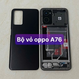 bộ vỏ sườn oppo A76 ,kèm khay sim,phím âm lượng,kính camera
