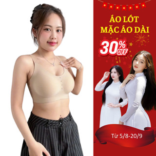 Áo Lót Mặc Áo Dài Không Gọng Thái Lan Áo Ngực Su Nước Chống Chảy Xệ Bản To Mềm Mại Thoáng Khí C522 