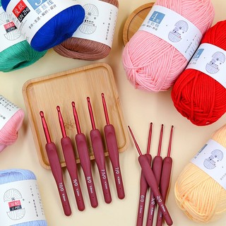 Kim móc len cán đỏ loại 1 handmade 2-6mm - HODUSHOP