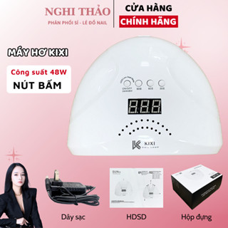 Máy hơ gel KIXI nút bấm 48W khoang vừa 1 tay Nghi Thảo Nails
