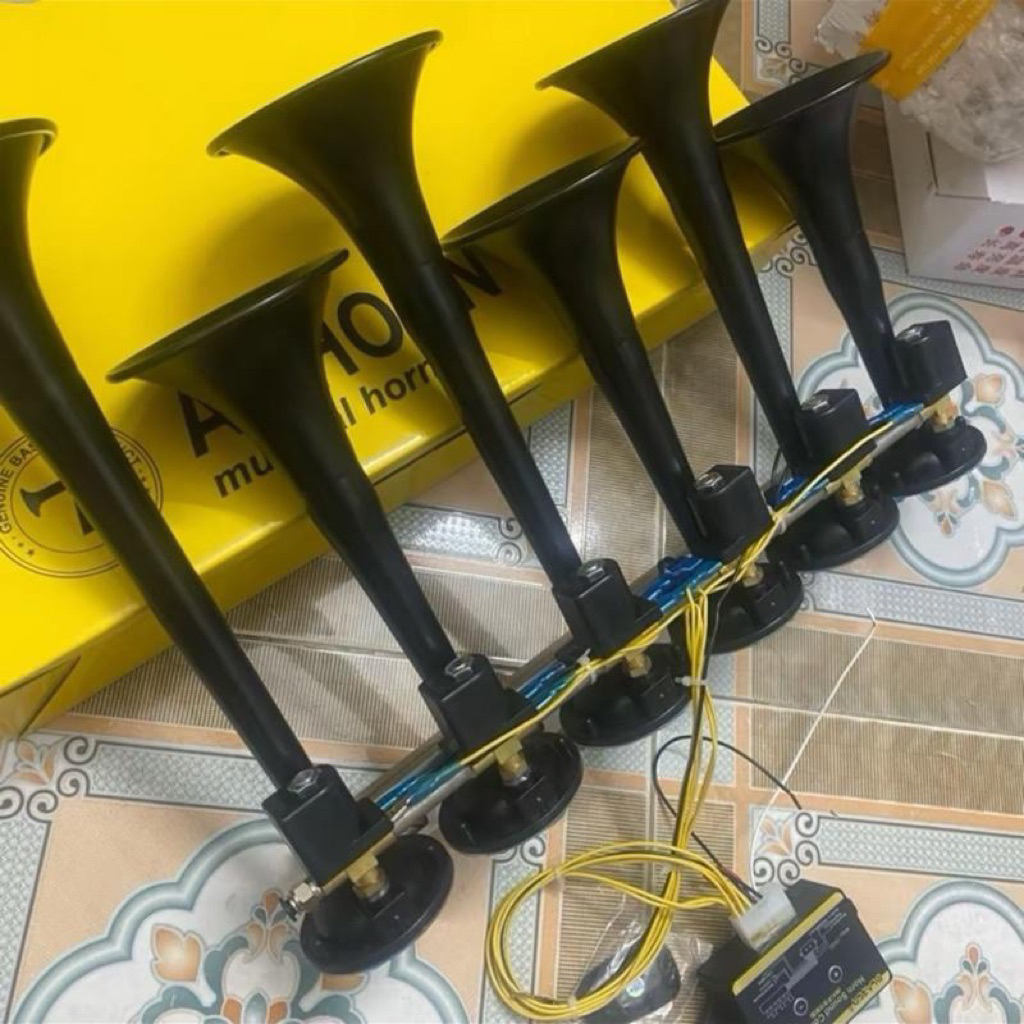 Còi kèn basuzi  6 loa cho anh em ô tô