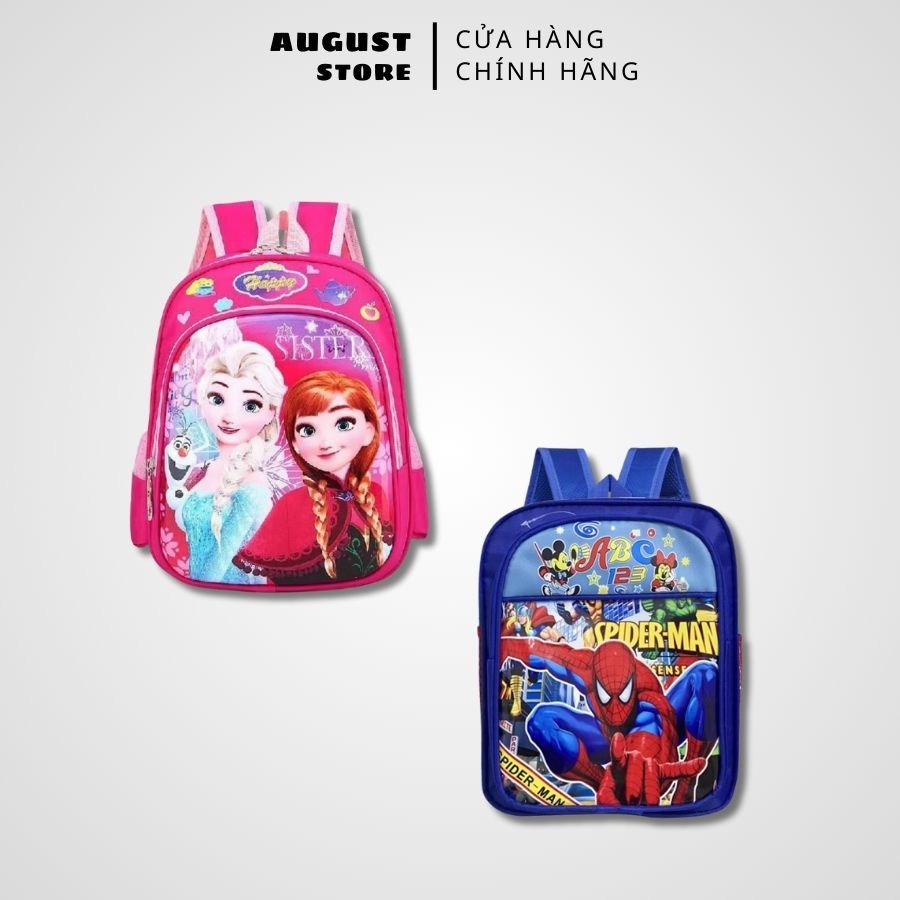 Balo Đi Học Trẻ Em Mẫu Giáo Nhân Vật Hoạt Hình Người Nhện Cho Bé BL81 - August Store