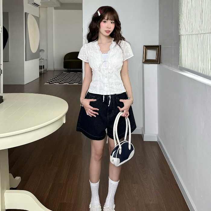 NAVIE - Áo kiểu boi thêu MOLLY thời trang nữ | BigBuy360 - bigbuy360.vn