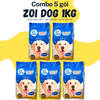   5KG  thức ăn cho chó ZOI DOG - 5 bao 1kg - Thái Lan mua rất nhiều 