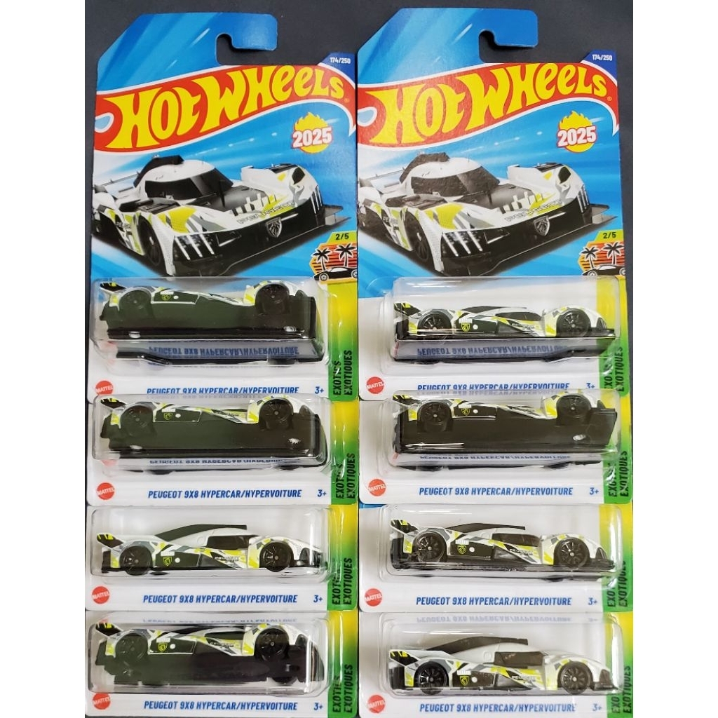 Xe Mô Hình Hot Wheels Peugeot 9X8 Hypercar/Hypervolture Chính Hãng US (Card Thường)
