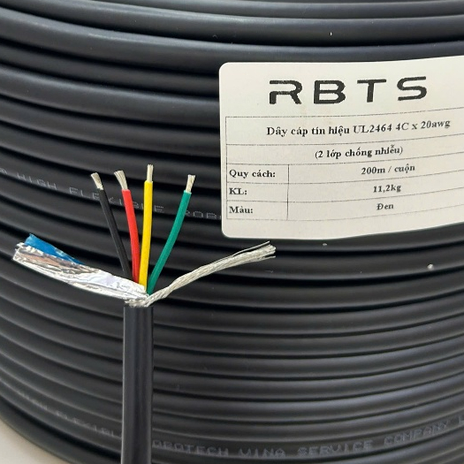Dây cáp tín hiệu 4 lõi UL2464 20awg 22awg 24awg 26awg  truyền tín hiệu, truyền tín hiệu âm thanh ...
