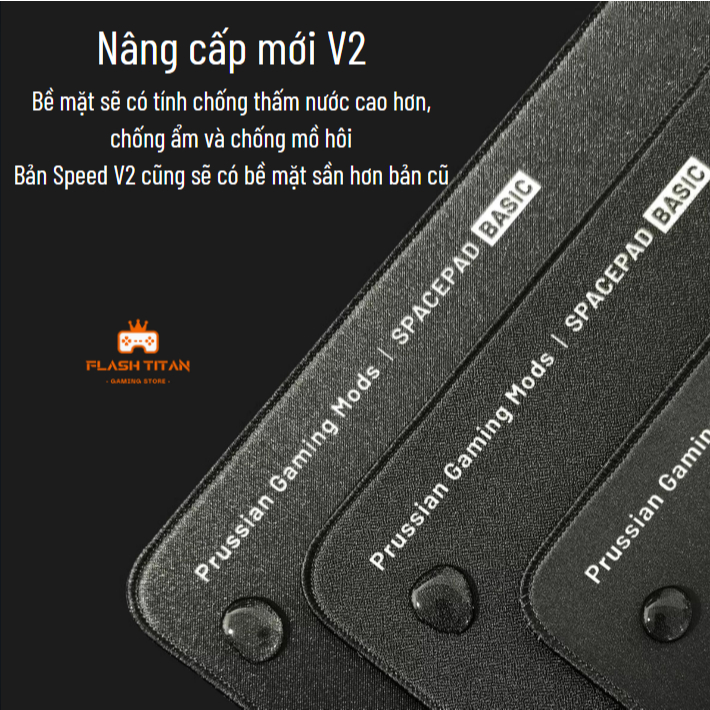Lót chuột gaming SpacePad V2 Prussian - Pad chuột control fps cao cấp - Hỗ trợ chơi game,văn phòng | BigBuy360 - bigbuy360.vn