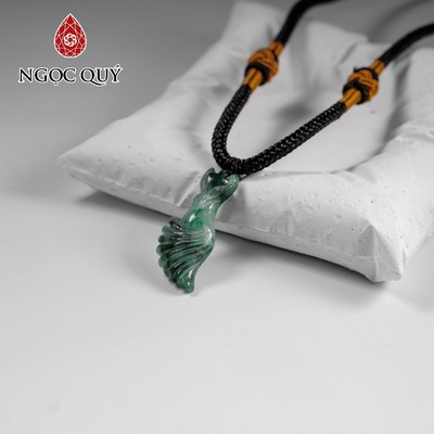 Mặt dây chuyền hồ ly đá cẩm thạch sơn thủy  - Ngọc Quý