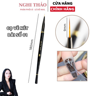 Cọ vẽ móng nét nail JELIVA số 01 Nghi Thảo
