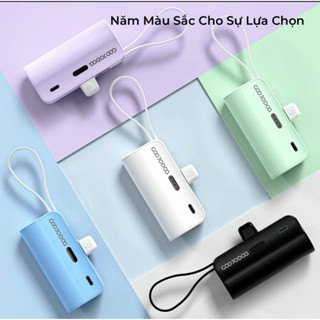 {Deal sốc} Sạc dự phòng mini 4000mAh Chính Hãng GOOJODOQ Tích hợp 2 đầu Lightning & Type-C.