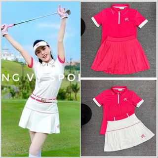  Sét golf tennis cầu lông pickleball nữ siêu xinh chất bao đẹp phom lên xinh. Mẫu này không mua tiếc lắm các chị ơi. 