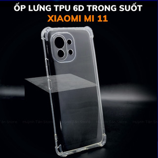 Ốp lưng xiaomi 11 trong suốt chống sốc bảo vệ camera TPU 6D
