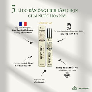 Nước Hoa Nam BK LUXURY SEXY MEN 10ml Hương Gỗ Vani Cuốn Hút Gợi Cảm Lưu Hương Lâu | TAM ĐẠI MỘC