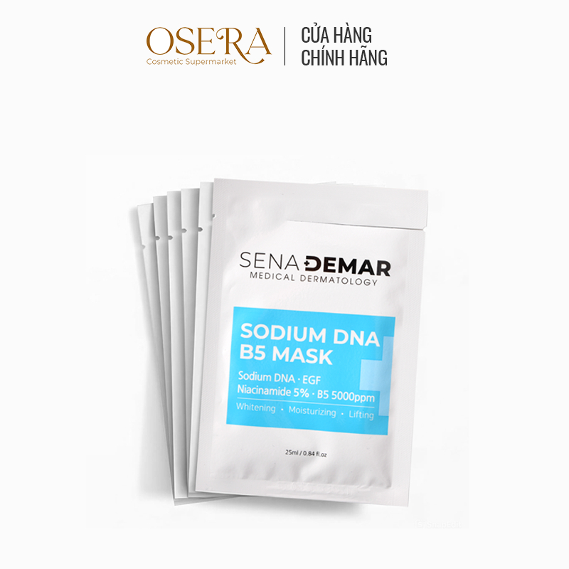 Mặt nạ Senademar sodium DNA B5 mask cấp ẩm phục hồi dưỡng trắng da _ SODIUM DNA B5 MASK _ 25ml