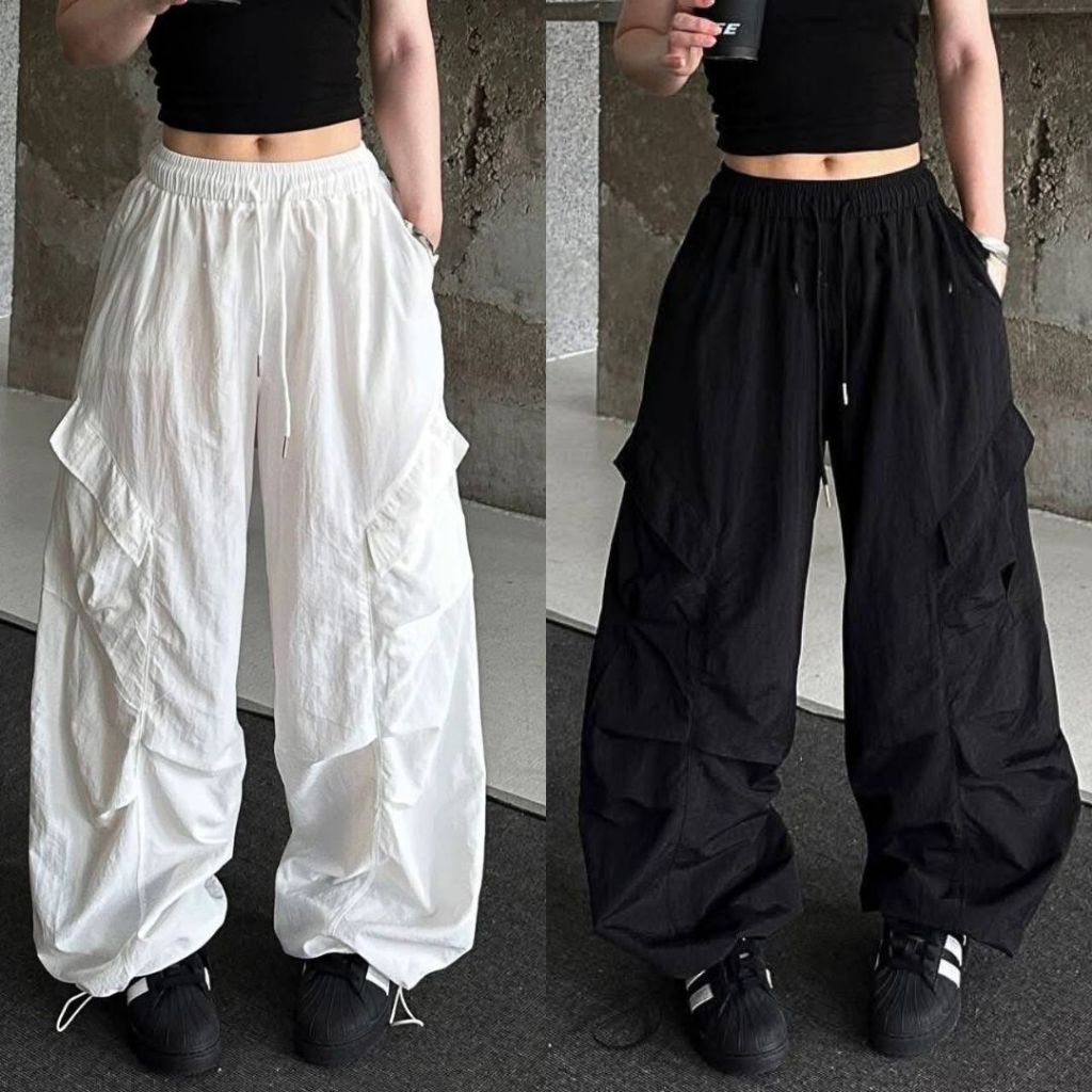 Quần Kaki Ống Suông, Quần Túi Hộp nữ FMSTYLE vải dù 2 nắp 3 màu cá tính trẻ trung Freesize 25070283