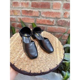 Giày Sandal Nữ 2p Mũi Vuông Dễ Đi E12