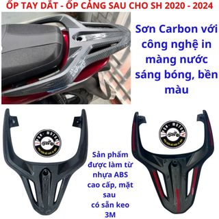 Ốp Tay Dắt Carbon Cho SH Việt 2012-2016 – Phụ Kiện Trang Trí Bảo Vệ Xe Máy Cao Cấp