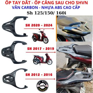 Ốp Tay Dắt Carbon Cho SH Việt 2012-2016 – Phụ Kiện Trang Trí Bảo Vệ Xe Máy Cao Cấp