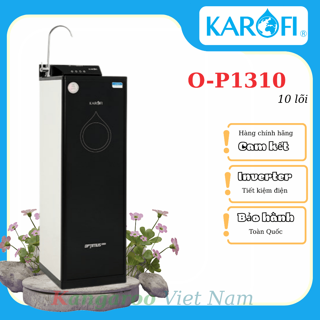 Máy lọc nước RO Karofi Optimus Plus O-P1310 10 lõi - HÀNG TRƯNG BÀY - Lắp đặt HCM cũ