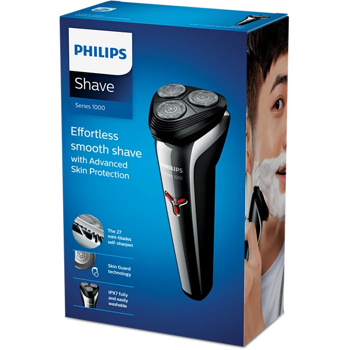 Philips S1103/02 – Cạo Ướt & Khô, Êm Mượt Mỗi Ngày