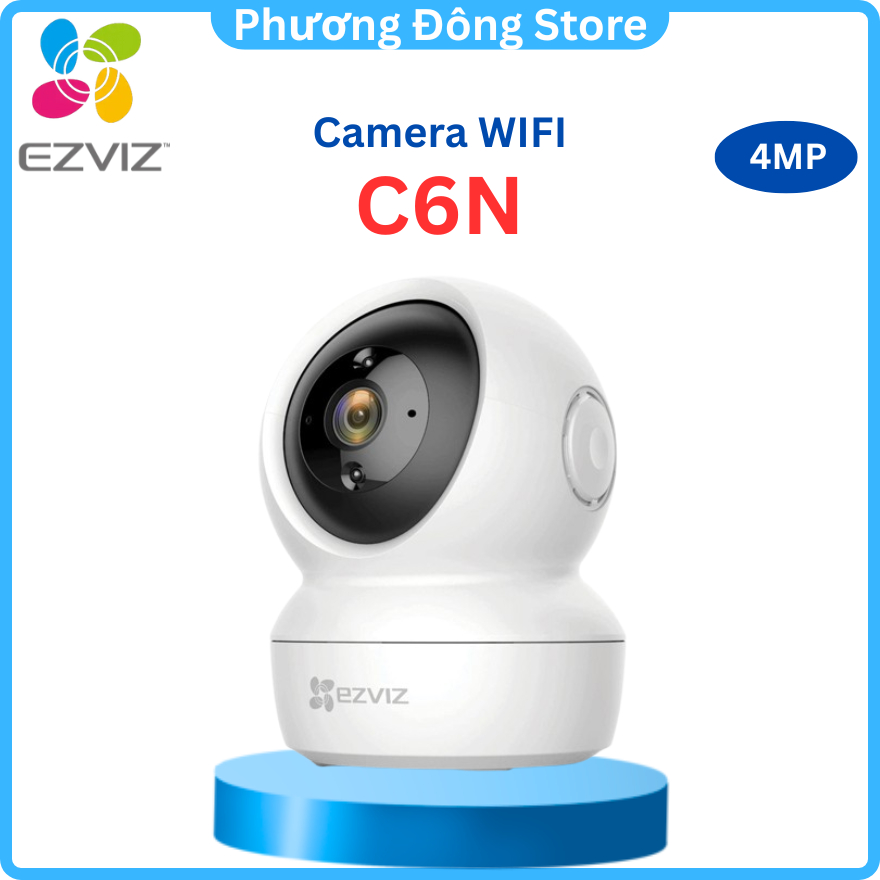 CAMERA IP WIFI EZVIZ C6N 4MP 2K - Xoay 360 Độ + Đàm Thoại 2 Chiều + Phát hiện và cảnh báo chuyển độn