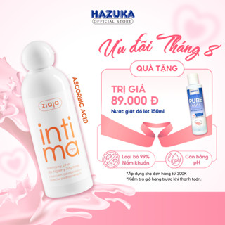 Dung Dịch Vệ Sinh Phụ Nữ Intima Ziaja Với Ascorbic Acid Giảm Mùi Hôi Kháng Khuẩn 200ml - 500ml