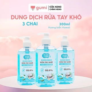  Chai Nước Rửa Tay Khô Gumi 300ML Thân Thiện Với Da Giúp Diệt Khuẩn Nhanh Chóng Và Hiệu Quả 