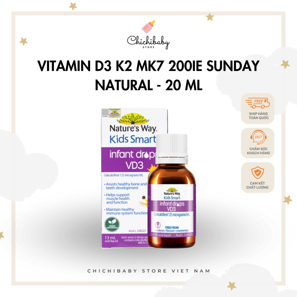 Nature's Way Kids Smart Infant Drops VD3 - Hộp 13ml - Hàng công ty chính hãng