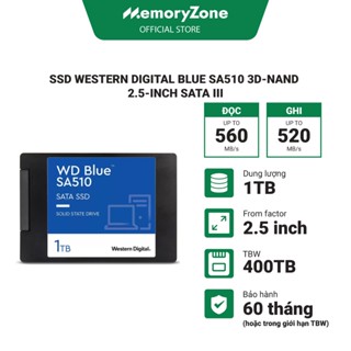 Ổ cứng SSD Western Digital Blue SA510 500GB - 1TB 3D-NAND 2.5-Inch SATA III