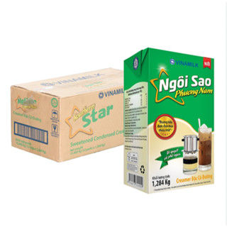    HỎA TỐC - THÙNG 12 HỘP   SỮA ĐẶC NGÔI SAO PHƯƠNG NAM Vinamilk MÀU XANH LÁ - XANH DƯƠNG HỘP 1284 KG 