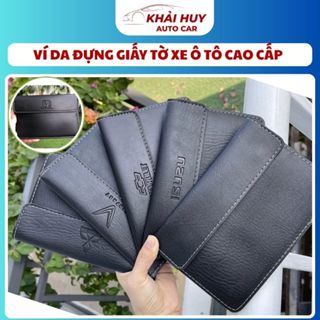  💼 Ví Da Đựng Giấy Tờ Xe Ô Tô Cao Cấp – In Logo Hãng Xe – Sang Trọng – Đẳng Cấp Cho Chủ Xế 💼 KHAIHUYAUTO 